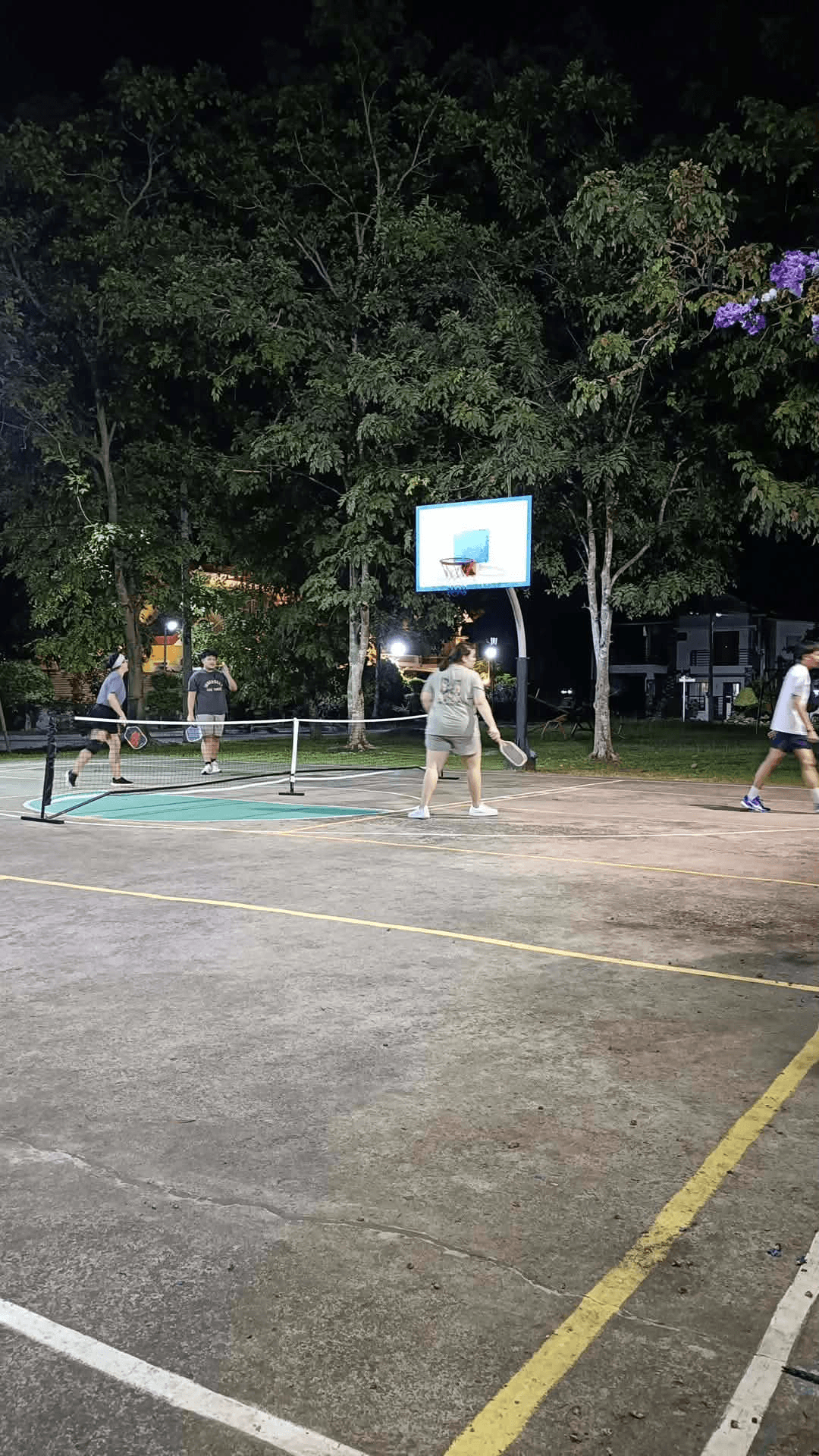 Night pickleball games at HBP